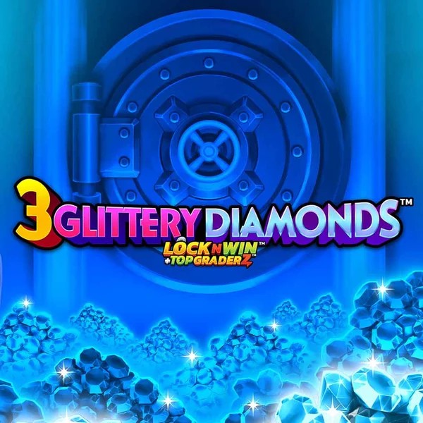 3 Glittery Diamonds logo by PearFiction Studios Slotoro Casino
