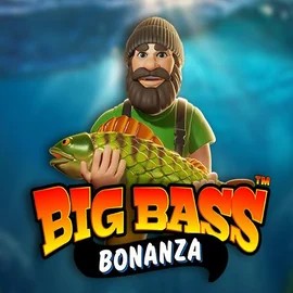 Big Bass Bonanza online game logo by Pragmatic Play on slotoroo.net