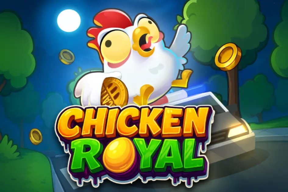 Chicken Royal slot logo by InOut at Slotoro Casino