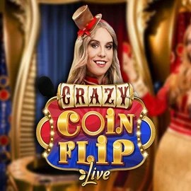Crazy Coin Flip logo – Live Casino by Evolution at Slotoro Casino