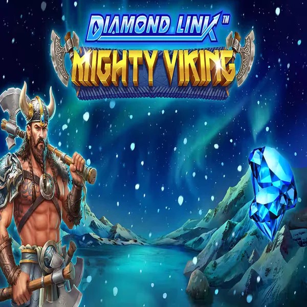 Diamond Link Mighty Viking logo by Greentube at Slotoro Casino
