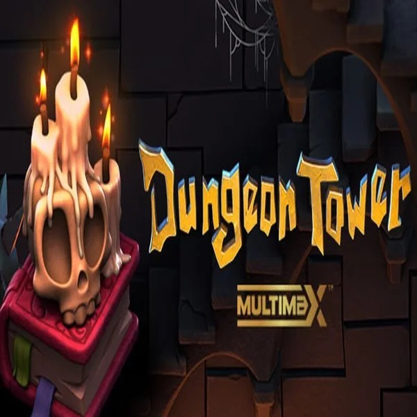 Dungeon Tower slot logo by Peter & Sons at Slotoro Casino