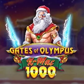 Slots logo of Gates of Olympus Xmas 1000 from Pragmatic Play at Slotoro Casino