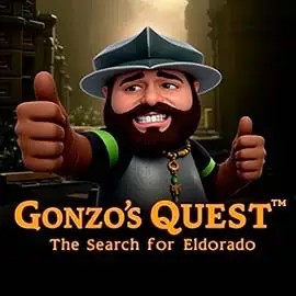 Enjoy Gonzo's Quest by NetEnt – logo hosted on slotoroo.net