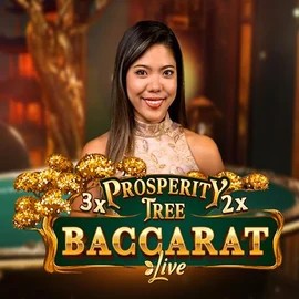 Prosperity Tree Baccarat online game logo by Evolution on slotoroo.net