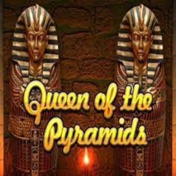 Queen of the Pyramids online game logo by Playtech on slotoroo.net