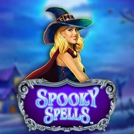 Try Spooky Spells slot by Novomatic on slotoroo.net – logo image