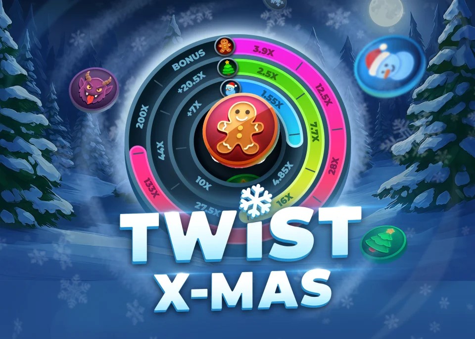 Twist X-mas logo – Casino Games by InOut at Slotoro Casino