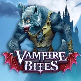 Vampire Bites slot logo by Amusnet Interactive at Slotoro Casino